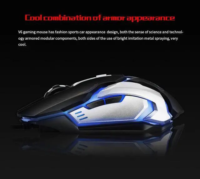 Alt view image 3 of 7 - Weastlinks Wired Gaming Mouse Gamer Computer Mouse Gaming Mouse USB Ergonomic Mouse 6 Buttons Game Mice For PC Gamer