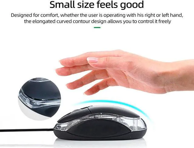 Alt view image 2 of 7 - Weastlinks Mini USB Wired Mouse For Computer Laptops Portable Business Home Office Gaming Mouse USB 1000DPI Optical LED Game Mice