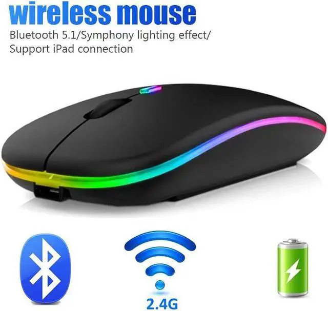 Main image of Weastlinks Wireless Mouse For Laptop PC RGB Rechargeable Mouses Wireless Computer Silent Mice Gaming Mouse