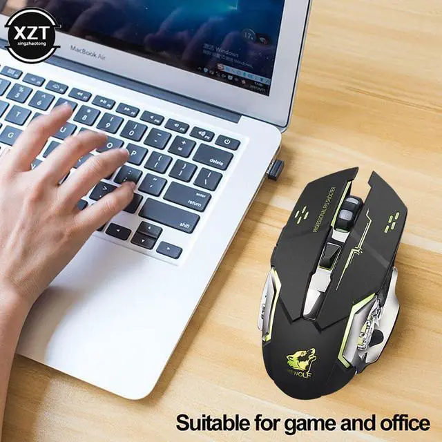 Alt view image 2 of 7 - Weastlinks Wireless Charging Game Mouse Mute Mouse Mechanical Mouse Optical Mouse for PC Laptop Desktop