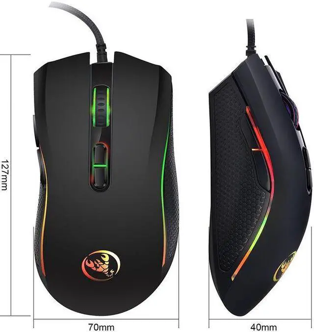 Alt view image 4 of 7 - Weastlinks Wired Gaming mouse gamer 7 Button 3200DPI Optical USB Computer Mouse Game Mice Mouse For PC Computer Gamer