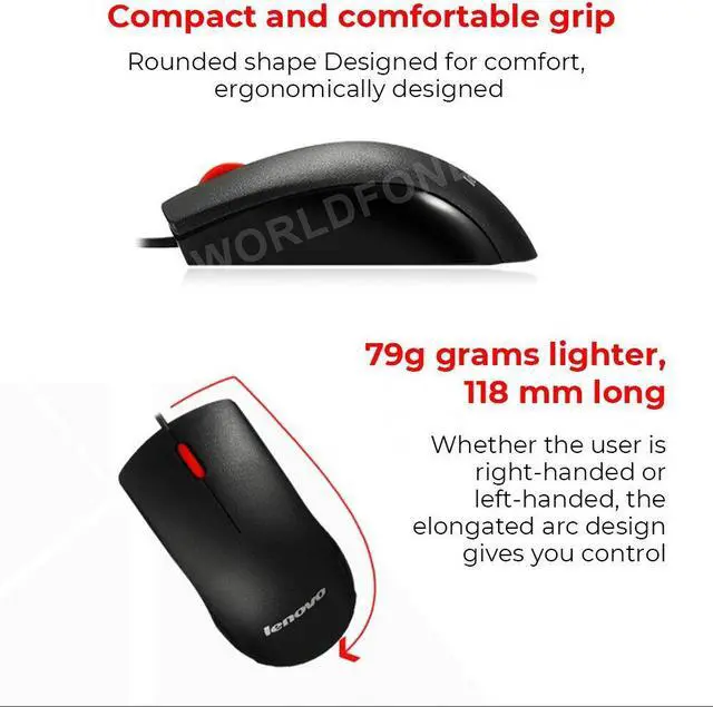 Alt view image 7 of 7 - Weastlinks USB Wired USB Mouse Mice Computer Optical Mouse Universal Portable Office Game PC Mouse
