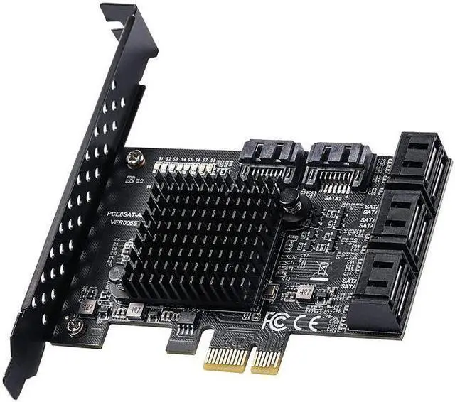 Main image of Weastlinks PCIe to 8 Port SATA Expansion Card SATA3 3 6Gb HDD SSD Adapter PCI E Express X1 Controller Extension Riser for Mining