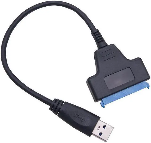 Alt view image 2 of 7 - Weastlinks SATA to USB 3.0 Adapter USB3.0 SATA3 Cable 6Gbps Support 2.5" External HDD SSD Hard Drive 22Pin SATA III Cable RTL9201R Chip