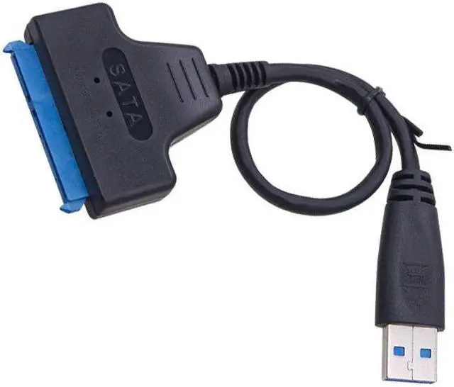 Alt view image 5 of 7 - Weastlinks SATA to USB 3.0 Adapter USB3.0 SATA3 Cable 6Gbps Support 2.5" External HDD SSD Hard Drive 22Pin SATA III Cable RTL9201R Chip