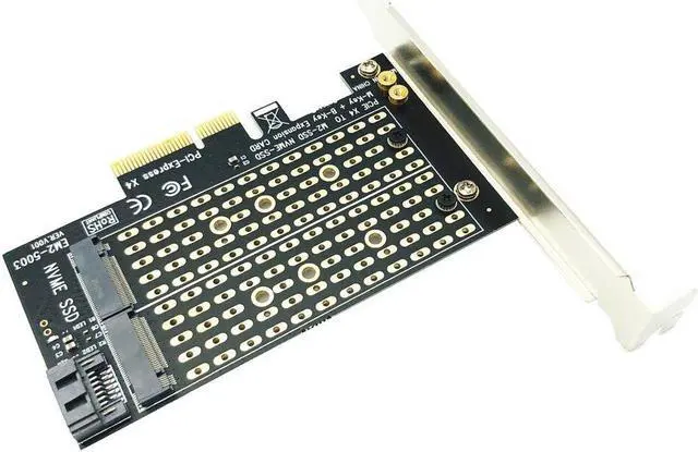 Alt view image 5 of 7 - Weastlinks PCI Express PCIE to M2 Adapter NVME SATA M.2 SSD PCIE Adapter NVME/SATA M2 PCI E Adapter SSD M2 to SATA PCI-E Card M Key + B Key
