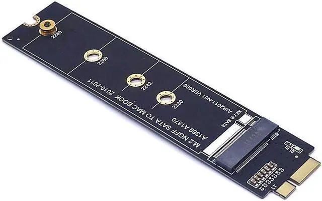 Alt view image 2 of 7 - Weastlinks For Macbook SSD Adapter 2010 2011 MacBook Air A1369 A1370 M2 SSD Converter Card Adapter Support 2230 2242 2260 2280 M2 SSD