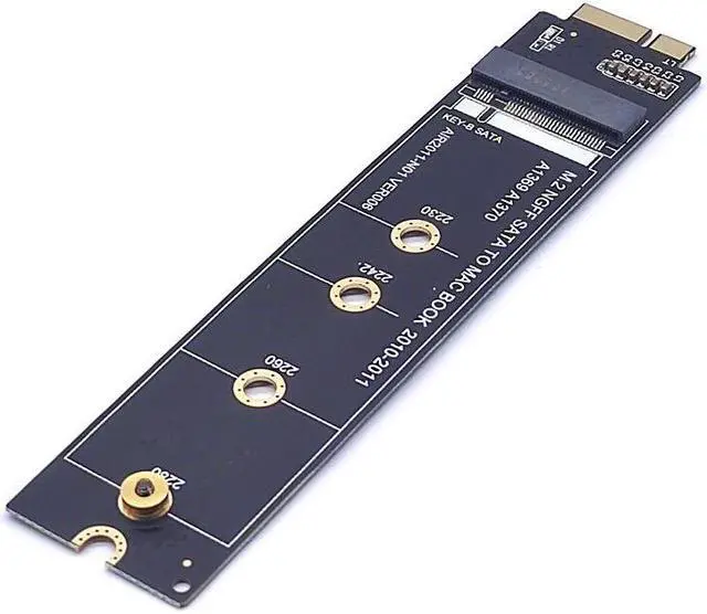 Alt view image 4 of 7 - Weastlinks For Macbook SSD Adapter 2010 2011 MacBook Air A1369 A1370 M2 SSD Converter Card Adapter Support 2230 2242 2260 2280 M2 SSD