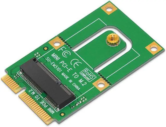 Alt view image 3 of 7 - Weastlinks Mini PCI-E to M.2 Adapter Converter Expansion Card M.2 NGFF Key E Interface