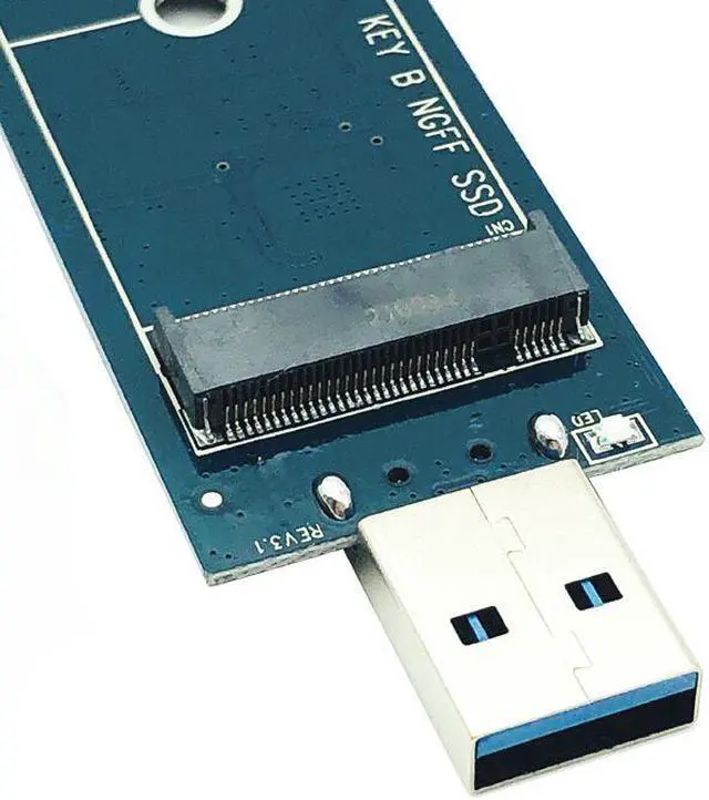 Alt view image 5 of 7 - Weastlinks M2 SSD Adapter M.2 USB Adapter M2 to USB3.0 6Gb Riser Converter for 2230 2242 2260 2280 B+M Key NGFF M.2 SATA SSD