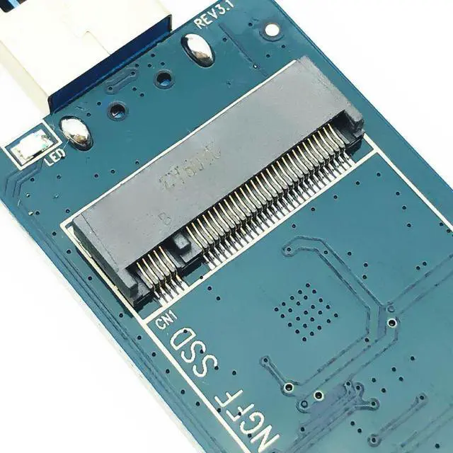 Alt view image 3 of 7 - Weastlinks M2 SSD Adapter M.2 USB Adapter M2 to USB3.0 6Gb Riser Converter for 2230 2242 2260 2280 B+M Key NGFF M.2 SATA SSD