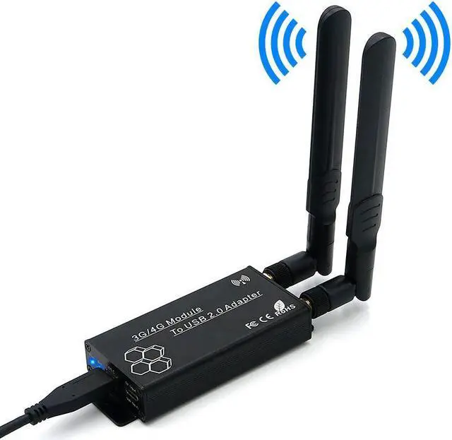 Alt view image 5 of 7 - Weastlinks M.2 Wifi Adapter NGFF M.2 to USB Wifi Adapter USB 2.0 to TYPE C Cable SIM Card Slot 5V Auxiliary Power for WWAN/LTE/3G/4G Module