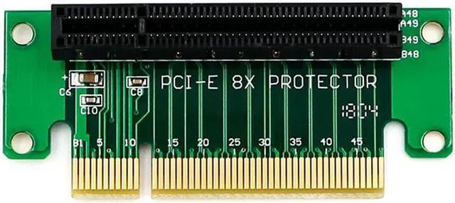 Alt view image 3 of 6 - Weastlinks PCI-E PCI Express 8X 90 Degree Adapter Riser Card For 1U Computer Case Chassis PC Converter Expansion Card Components