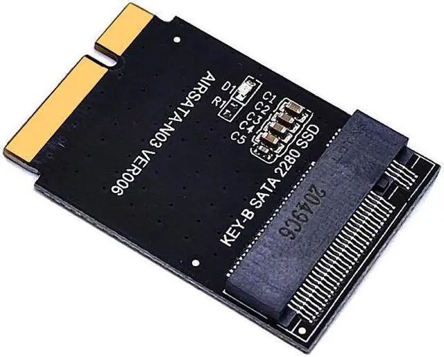 Alt view image 6 of 6 - Weastlinks For Macbook SSD Adapter M2 NGFF SSD to 17+7Pin Convert Card Riser for MacBook Air 2012 A1466 A1465 MD223 MD224 MD231 MD232