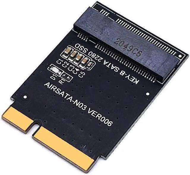 Alt view image 5 of 6 - Weastlinks For Macbook SSD Adapter M2 NGFF SSD to 17+7Pin Convert Card Riser for MacBook Air 2012 A1466 A1465 MD223 MD224 MD231 MD232