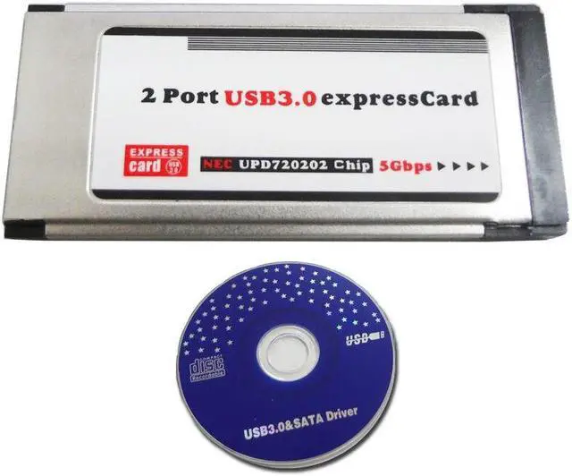 Main image of Weastlinks PCI Express to USB 3.0 Dual 2 Ports PCI-E Card Adapter for NEC Chipset 34MM Slot ExpressCard Converter 5 Gbps PCMCIA ExpressCard