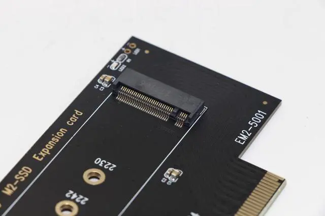 Alt view image 4 of 7 - Weastlinks FULL Speed M.2 NVMe SSD NGFF TO PCIE X4 Adapter M Key interface Card Support PCI Express 3.0 x4 2230 2242 2260 2280 Size m.2 SSD