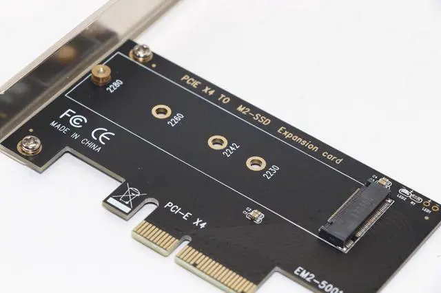 Alt view image 5 of 7 - Weastlinks FULL Speed M.2 NVMe SSD NGFF TO PCIE X4 Adapter M Key interface Card Support PCI Express 3.0 x4 2230 2242 2260 2280 Size m.2 SSD