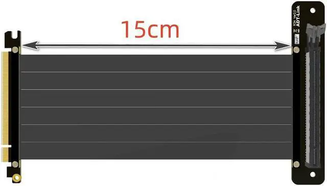 Alt view image 5 of 7 - Weastlinks PCI express 3.0 x16 Extension Graphics Video Cards Vertical Cable For RS200 Riser GAMING GT501 GX601
