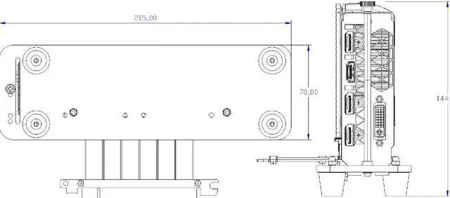 Alt view image 6 of 7 - Weastlinks GPU PCIe3.0x16 Riser Cable Bracket External High Speed PCI-E Slot 90 Degree Reverse PCI Express Vertically