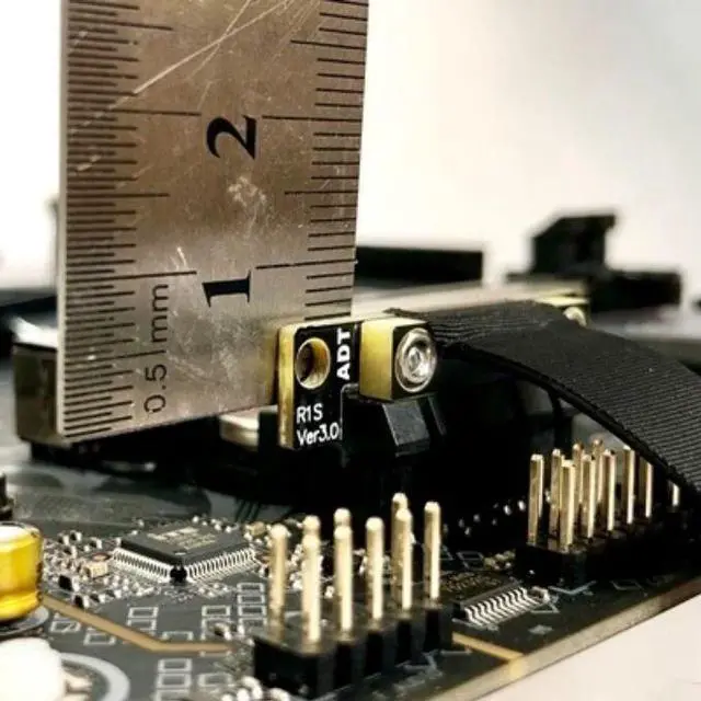 Alt view image 4 of 5 - Weastlinks PCIE4.0 PCI-E X1 To X1 Turn 180 Degree Splint Vertical Extension Cables Connector 4.0 Silver