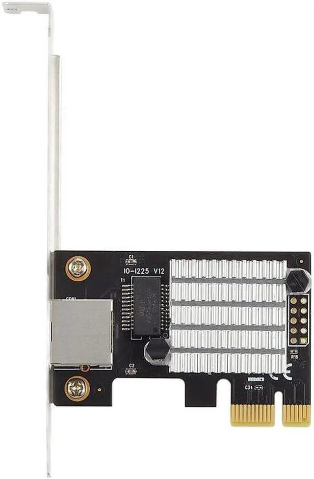 Alt view image 2 of 7 - Weastlinks PCI Express 2.5Gb Network Card 100/1000M/2500M RJ45 Network Adapter PCIe 2.5G Gigabit Etherent Network Card for I225 Chips