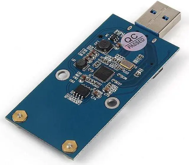 Alt view image 6 of 7 - Weastlinks MSATA to USB 5Gbps USB 3.0 to mSATA SSD Enclosure USB3.0 to mSATA Case Hard Disk Adapter M2 SSD External HDD Mobile Box HDD Case