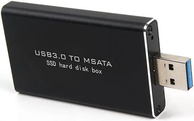 Alt view image 5 of 7 - Weastlinks MSATA to USB 5Gbps USB 3.0 to mSATA SSD Enclosure USB3.0 to mSATA Case Hard Disk Adapter M2 SSD External HDD Mobile Box HDD Case