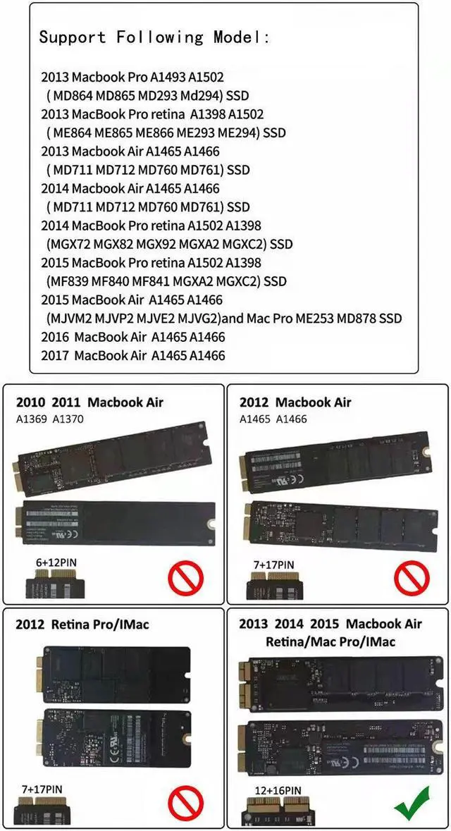Alt view image 7 of 7 - Weastlinks Macbook SSD Enclosure NVME M2 SSD Case Adapter For Macbook Air Pro Retina 2013 2014 2015 2016 2017 USB 3.2 to MAC M.2 Box