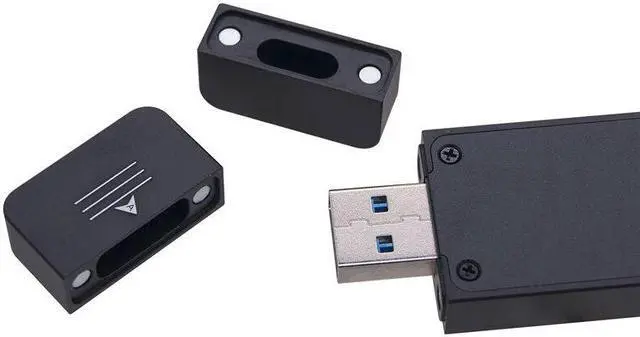 Alt view image 2 of 7 - Weastlinks Dual Protocol USB3.1 Type C M.2 SATA NVME Enclosure SSD Adapter USB NVME Case SSD M2 NVME External Case M2 SATA SSD Box RTL9210B