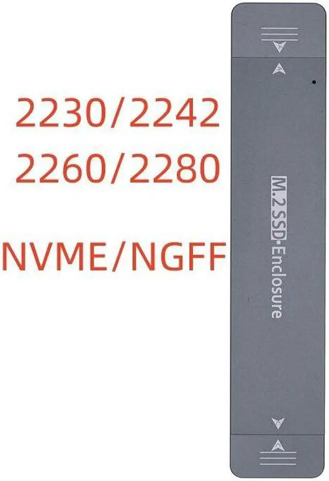 Main image of Weastlinks Dual Protocol External USB3.1 Type-A Type-C M2 SATA NVME Enclosure NGFF M.2 to USB 3.1 SSD Adapter Adaptor RTL9210B Silver