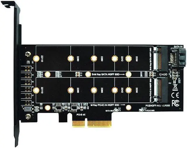 Main image of Weastlinks M.2 NVMe SSD NGFF to PCIE X4 Adapter Card M Key-B Dual Interface Expansion Card Supports 20110 SSD