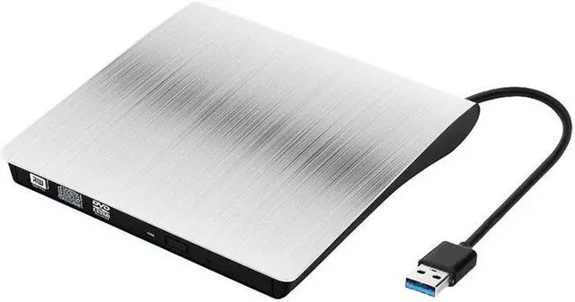 Main image of Weastlinks USB 3.0 Slim External Optical Drive DVD RW CD Writer Drive Burner Reader Player Optical Drives Plug and Play For Laptop Notebook Silver