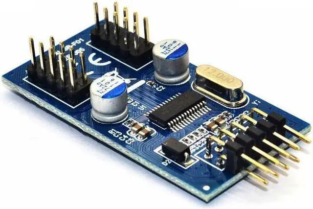 Alt view image 4 of 7 - Weastlinks 9pin USB header Male 1 to 2 / 4 Female Extension Cable Card Desktop 9-Pin USB HUB USB 2.0 9 pin Connector Adapter 4 Ports
