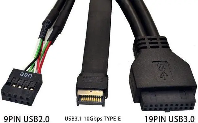 Alt view image 2 of 6 - Weastlinks 5.25 Inch USB 3.1 GEN2 Front Panel USB Hub 2 Ports USB 3.0 + 2 Ports USB2.0 + 1 Port TYPE-C with TYPE-E Connector for Desktop PC