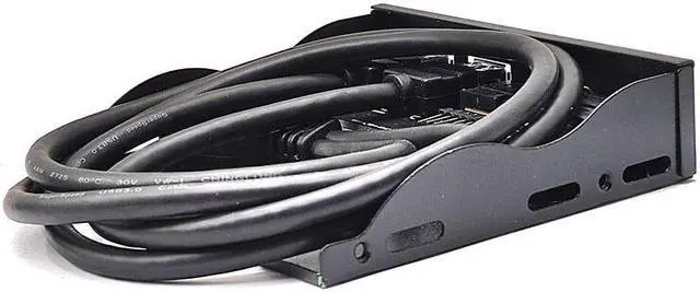 Alt view image 5 of 6 - Weastlinks USB Front Panel for PC USB3.2 Gen2 10Gbps Type C + 19Pin 2Port USB3.0 Hub + HD Audio 3.5mm Earphone MIC for 3.5 Floppy Disk Bay