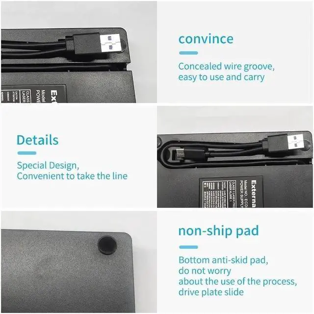 Alt view image 5 of 7 - Weastlinks External DVD Drive USB 3.0 Portable +/-RW Player for CD ROM Burner Compatible with Laptop Desktop PC Windows