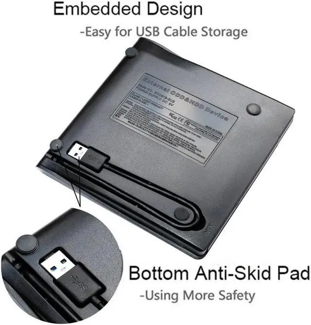 Alt view image 6 of 7 - Weastlinks USB 3.0 Slim External DVD RW CD Writer Drive Burner Reader Player Optical Drives For Laptop PC dvd burner dvd