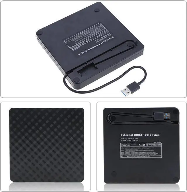 Alt view image 5 of 7 - Weastlinks USB 3.0 External DVD RW CD Writer Drive Burner Reader Player Optical Drive External Slim Disk Reader For PC Laptop Desktop