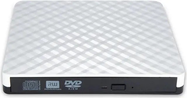 Main image of Weastlinks USB 3.0 External DVD RW CD Writer Drive Burner Reader Player Optical Drive External Slim Disk Reader For PC Laptop Desktop White