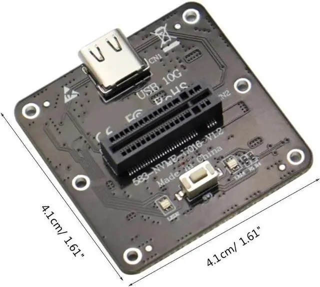 Alt view image 5 of 7 - Weastlinks NVMe to USB 3.1 10Gbps Type C SSD Adapter Test Board Converter M.2 Case JMS583 Chip M Key for 2230 2242 2260 2280 2210 M2 SSD