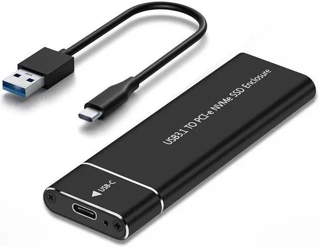 Alt view image 2 of 7 - Weastlinks M.2 NVMe SSD Enclosure Adapter Aluminum Case USB C 3.1 Gen2 10Gbps to NVMe PCIe External Box for 2230/2242/2260/2280 M2 NVMe SSD