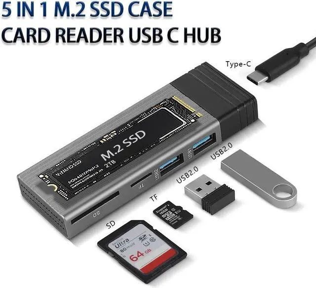 Main image of Weastlinks 2.5'' Hard Drive Enclosure Transparent Mobile HDD Box USB3.1 SSD Case Portable Hard Disk 5Gbps USB A to USB C SATA Case for PC