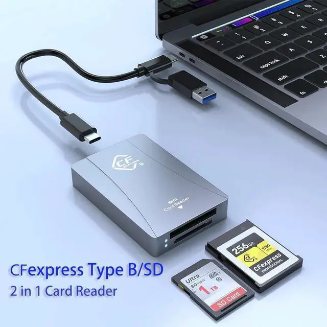 Main image of Weastlinks CFexpress Type B SD Card Reader USB 3.1 Gen 2 10Gbps Reader Aluminum CFexpress Memory Card Adapter