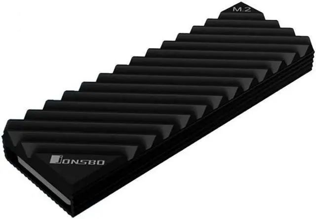 Alt view image 2 of 7 - Weastlinks M2-3 M.2 SSD HeatSink M.2 2280 NVMe Heat Disk Radiator Aluminum Heat Sink DissipationThermal Pad Black