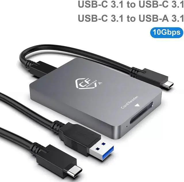 Alt view image 3 of 7 - Weastlinks CFexpress Type A Card Reader USB3.1 Gen2 10Gbps Card Reading Type C Memory Card Adapter