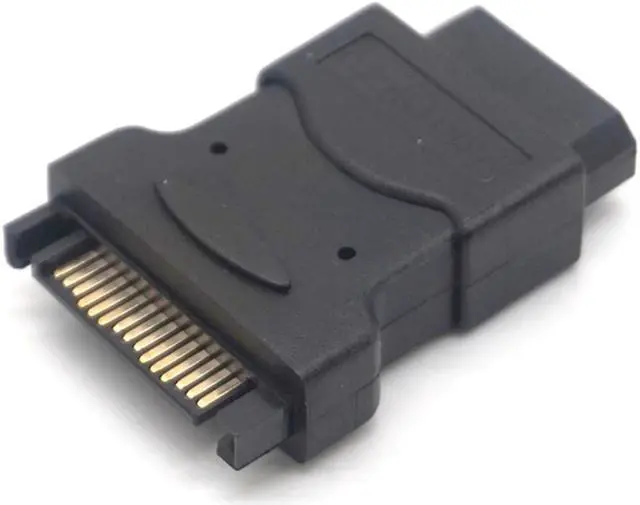 Alt view image 5 of 7 - Weastlinks 2 Pack 15Pin Sata Serial ATA Male to Molex IDE 4 Pin Female M-F Hard Drive Adapter Power Cable Line Power
