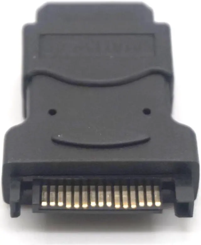 Alt view image 4 of 7 - Weastlinks 2 Pack 15Pin Sata Serial ATA Male to Molex IDE 4 Pin Female M-F Hard Drive Adapter Power Cable Line Power