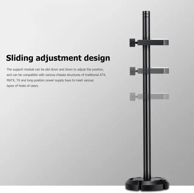 Alt view image 6 of 8 - Weastlinks Aluminum Graphics Card Holder Jack Bracket Desktop PC Computer Case Video Card Water Cooling Kit Support Stand for Computer