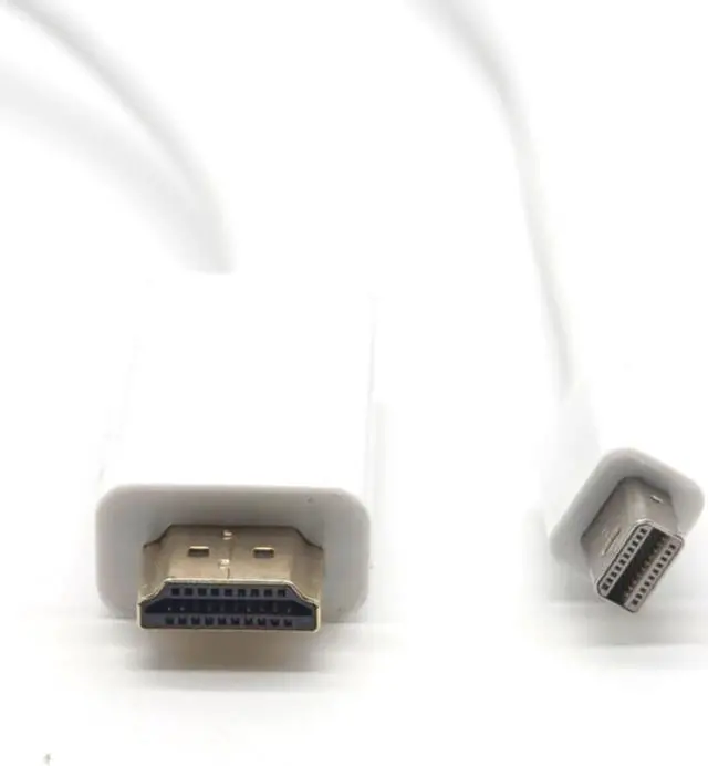 Alt view image 2 of 7 - Weastlinks Mini DisplayPort to HDMI Cable Thunderbolt HDMI Converter Mini DP to HDMI Cable Adapter 1080P For MacBook Pro